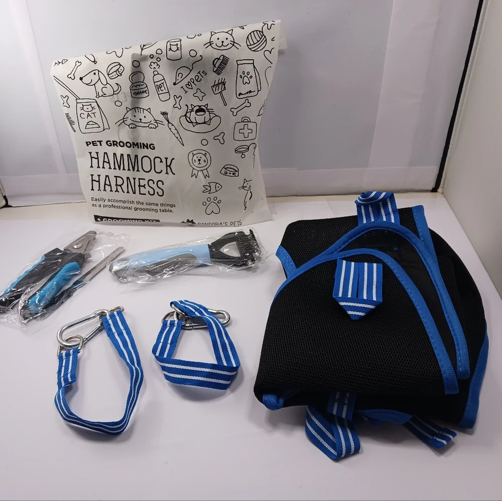 NWOT Pandora Pets Grooming Hammock Set, M